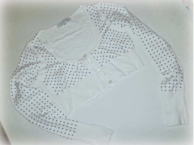 Bijeli bolero s tockicama (Bershka) s elastinom vel. S