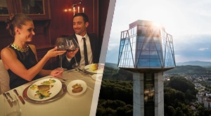 Spoj vrhunskog POGLEDA I GASTRONOMIJE za dvoje: Posjetite poznati TORANJ KRISTAL u Rogaškoj Slatini uz uključeno piće dobrodošlice i ekskluzivnu VEČERU OD 3 SLIJEDA u restoranu KAISER!