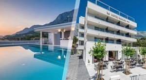 MAKARSKA: Jesenski odmor u Hotelu Mirjam 4* za 2 odrasle osobe i dijete do 3,99 godina gratis! Uključen DORUČAK, soba s balkonom, krovni BAZEN i WELLNESS + EXTRA 20% popusta na masaže!