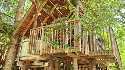 Ribno Alpine Glamping - Proljetni glamping na Bledu tijekom tjedna, Bled, Slovenija - 349 EUR - 2x noćenje u Alpine glamping kućici s drvenom kadom s toplom vodom za 2 osobe (2 djece do 12 godina besplatno), Piće dobrodošlice