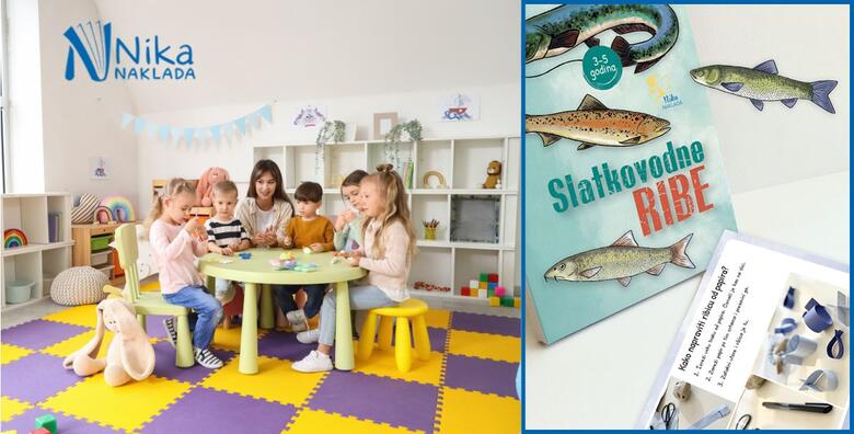 Slatkovodne ribe - edukativne kartice o ribama hrvatskih rijeka i jezera koje potiču dječju znatiželju, razmišljanje, logiku i grafomotoriku u izdanju Naklade Nika