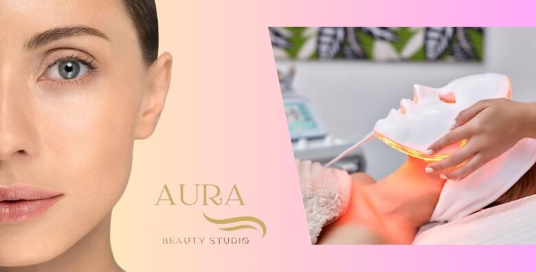 Aktivna ampula + tretman LED maskomu Aura Beauty Studiju